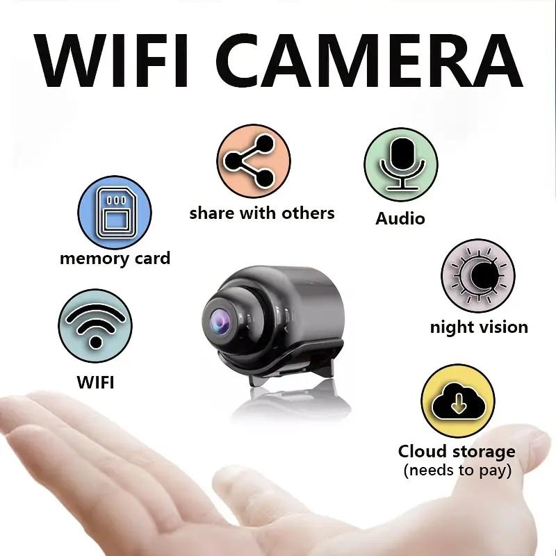 Compact Wireless Hidden Smart Camera, Video Recording, Motion Detection, APP Control, WiFi Security, USB Powered, Outdoor & Indoor Use