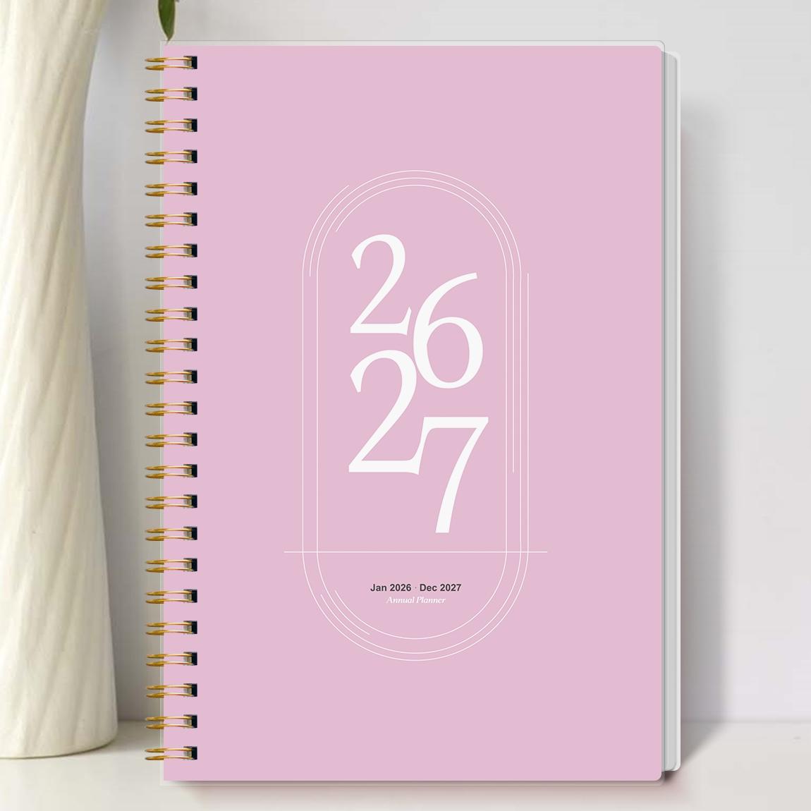 1pc 2026 Jan-2027 Dec Weekly And Monthly Academic Year Planner Calendar ...