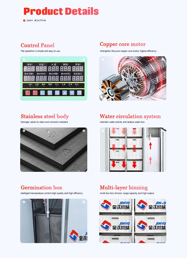 Bean sprout machine fully automatic multi-box multi-function commercial large-scale bean sprout equipment factory use