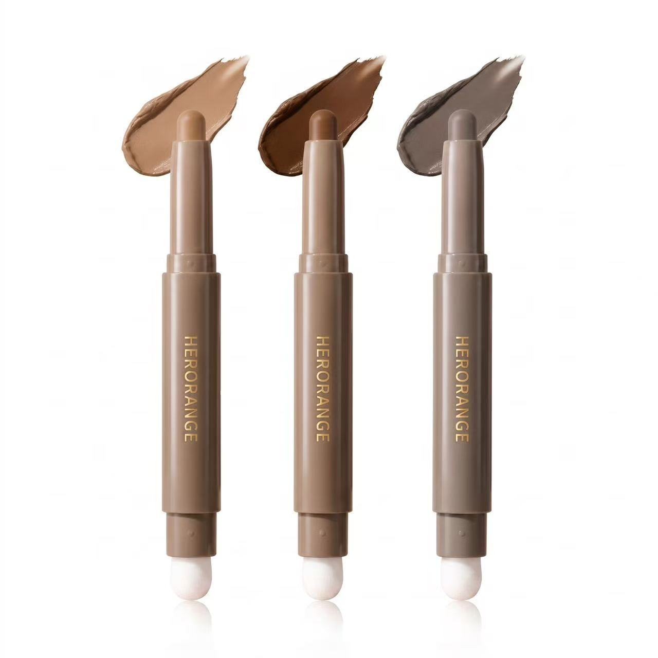 One-Step Dual Shade Contouring Pencil, Nose Shadow Face Contour, Smooth Blend, Natural Finish, Ideal for Daily Commute, Recyclable