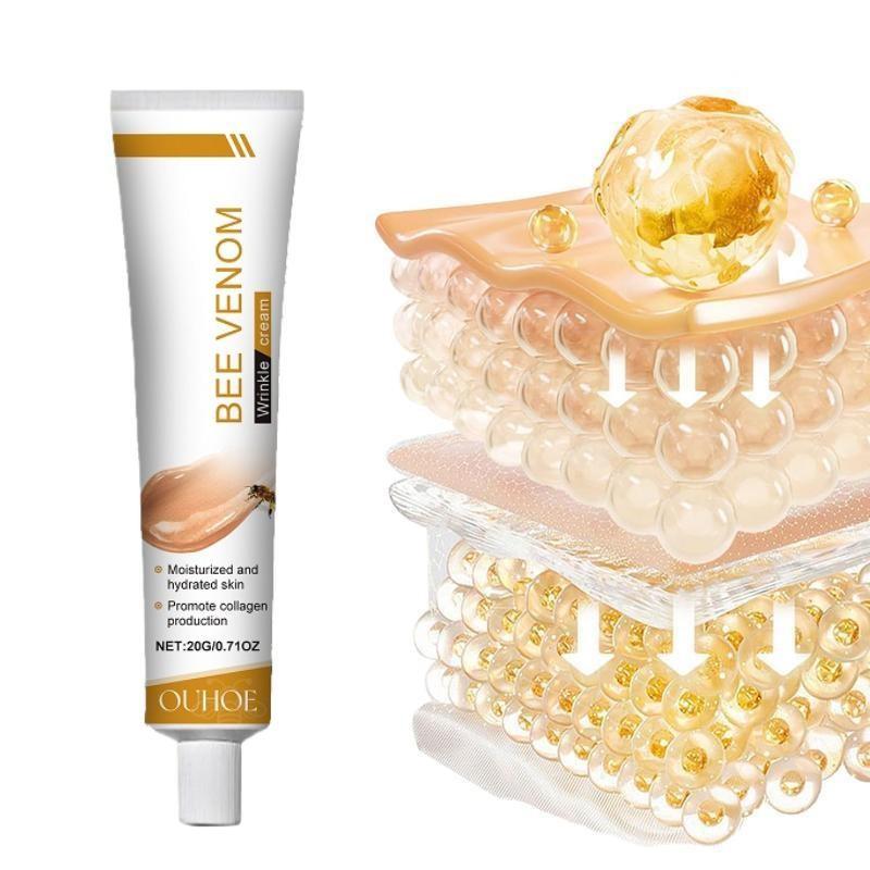 Bee Venom Cream for All Skin Types, Moisturizing Face Cream for Men and Women, Portable Skincare, Perfect Gift for Holidays