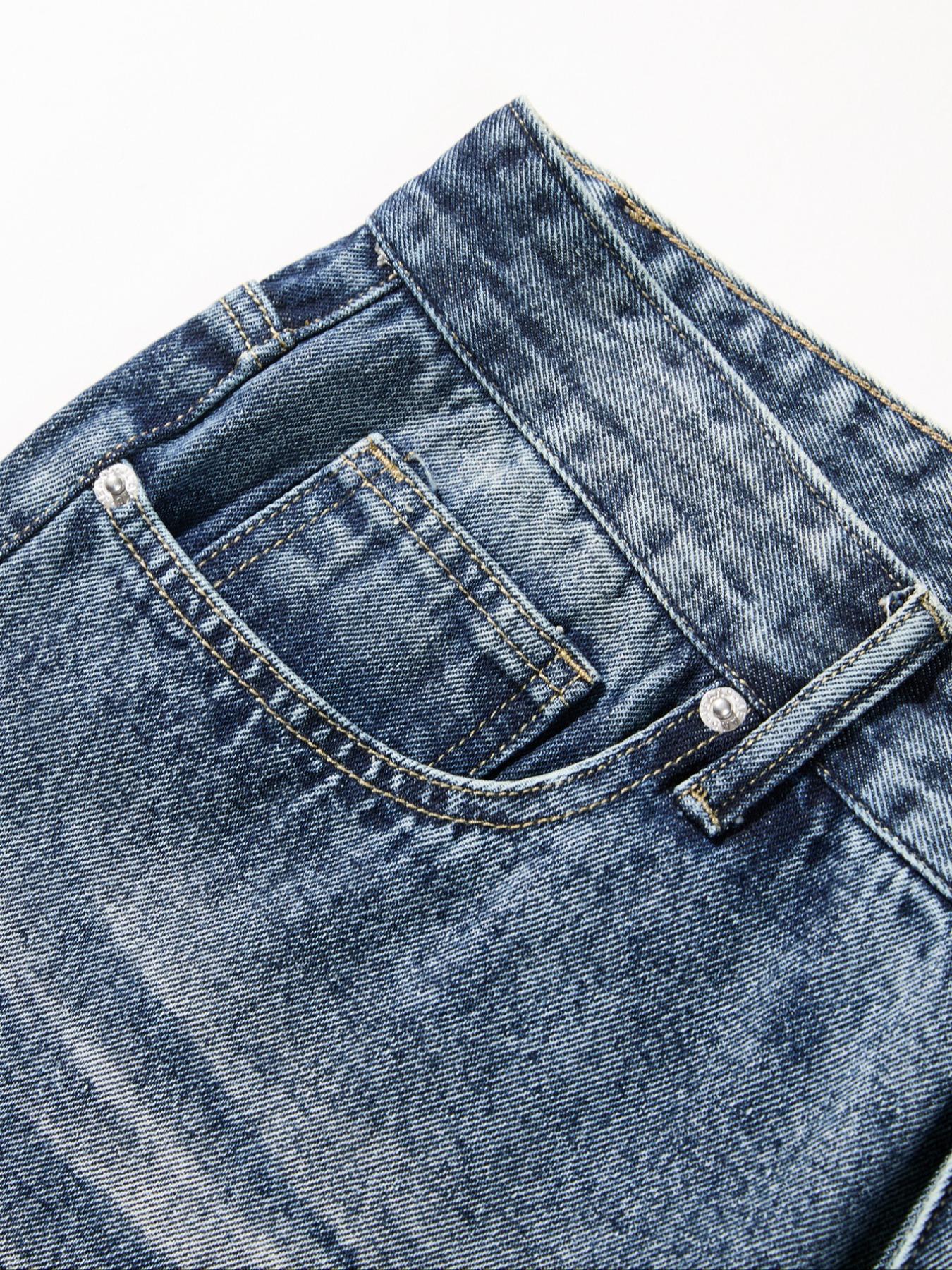 Men's Vintage Washed Wide Leg Denim Jeans, Casual Loose-Fitting Straight Leg Jeans, Y2K Street Style, All Seasons, Perfect Gift for Boyfriend