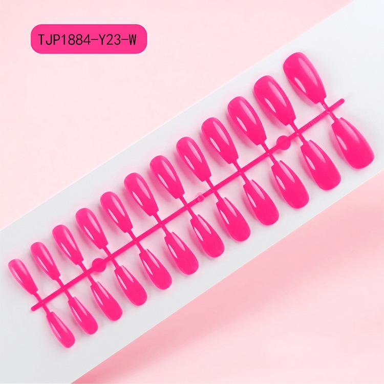 Solid color ballet nail tips wholesale, uncoated UV false nail patches, extra-long manicure press-on nails, Red Press on Nails Glossy Almond Shape Fake Nails Valentines Day Nails for Women