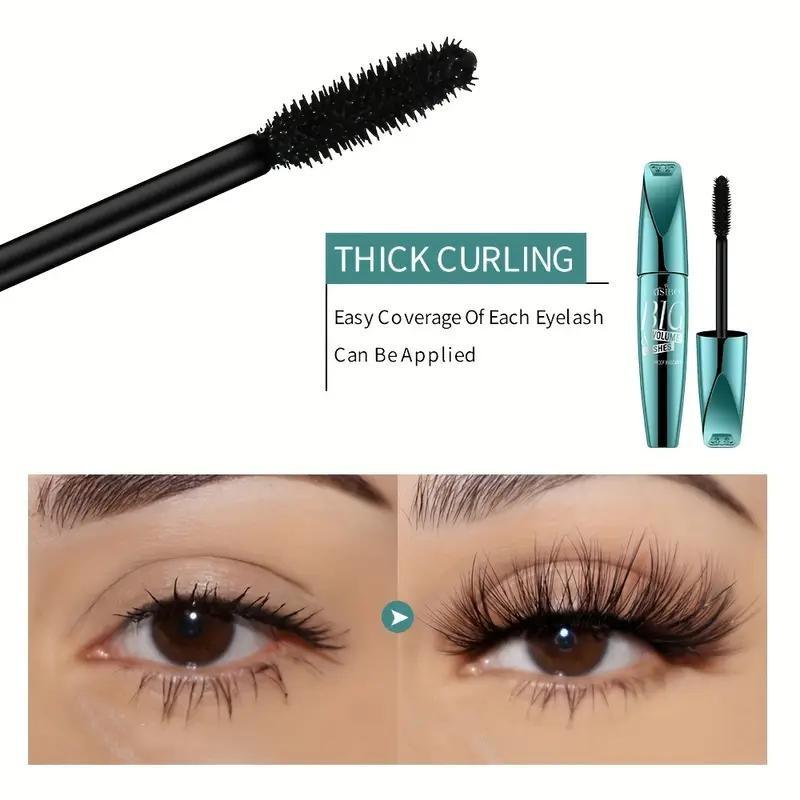 Buy One Get One Free - 5D Ultimate Volume Mascara - thickens, lengthens, and curls lashes, waterproof and non-clumping, long-lasting 24-hour black lash enhancer, suitable for all skin types for daily/party/date/wedding use, perfect holiday gift