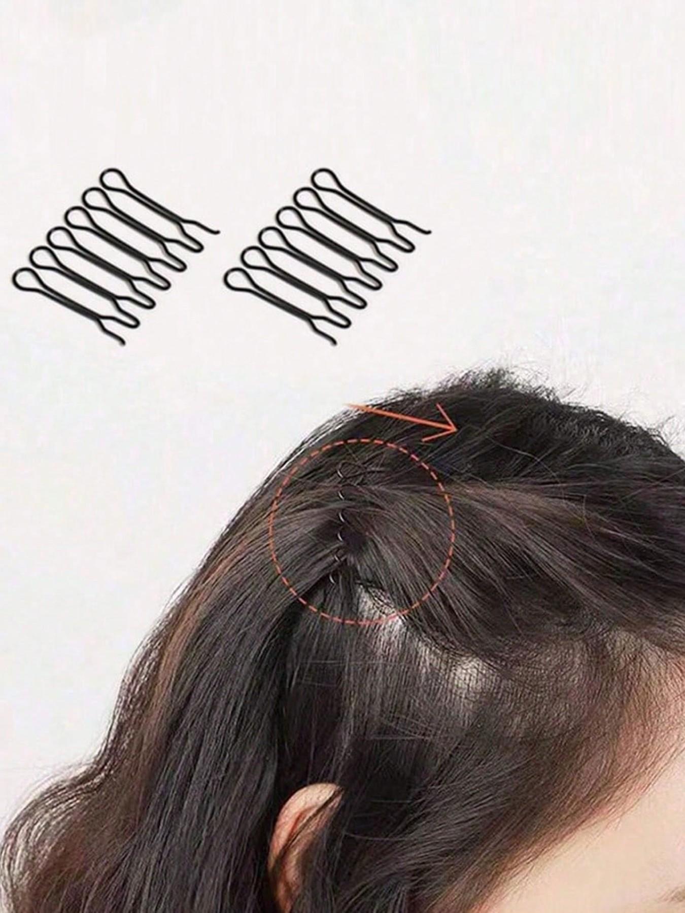 Invisible Hair Finishing Fixed Comb, Mini Bangs Bracket Styling Tool ， U-Shaped Hair Clip, Hair Accessories, Broken Hair Finisher Ornament Hair Clip Top Clip Back Of Head Invisible Bangs Fixed Insert Comb Anti
