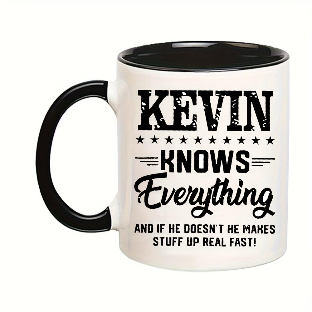 1pc Kevin-Themed Funny Ceramic Cup - Durable & Reusable Coffee/Milk Cup Suitable for Kevin Fans, Novelty Gift, Hand Wash Only, Iconic, Unisex for s & (Ceramic Cup)