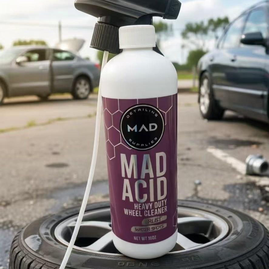 Mad Acid Glass Cleaner, Rust Remover for Car Wheel, Car Wheel Cleaner, Professional Car Cleaning & Care Product, Car Wash Accessories