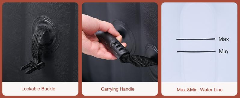 MOPHOTO Inflatable Hot Tub, 73"X73"X25" Portable Blow Up Hot Tub for 4-6 Person, Square Outdoor Spa with 130 Bubble Jets and Heater Pump, Filter Durable inflatable pool