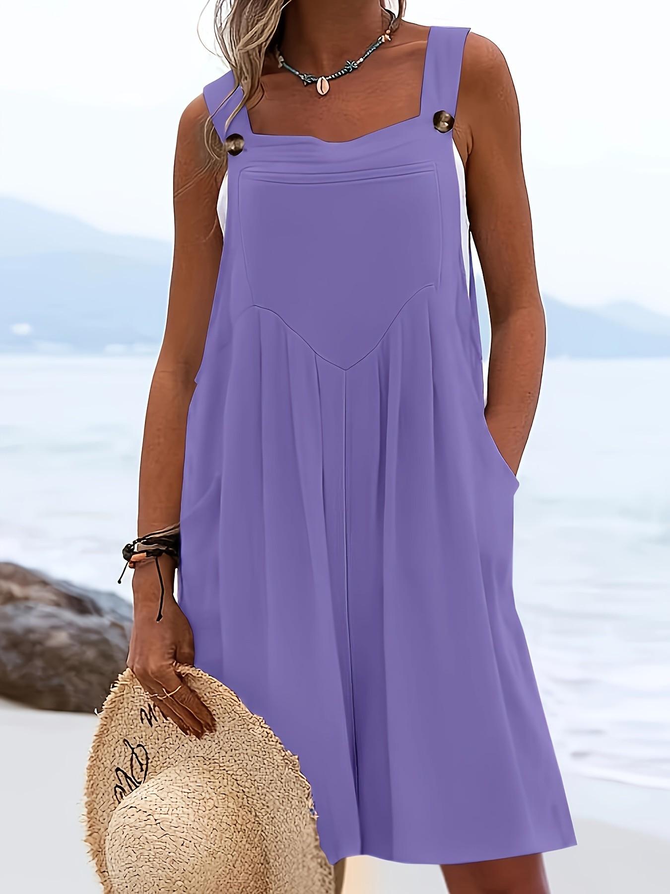 Women's Plus Size Casual Fashion Wide Leg Shorts, Loose Fit Belted Overall Pants with Button Pockets, 10 Colors Available Women's Plus Size Casual Fashion Wide Leg Shorts, Loose Fit Belted Overall Pants with Button Pockets, 10 Colors Available