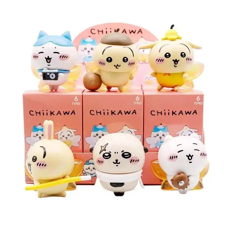 2026 New hot item  Trendy Toy Chiikawa Pajama Series Face Change Hachiware Pendant Cute Funny Face Changeable Ornaments Toys Usaqi Friends Gift
