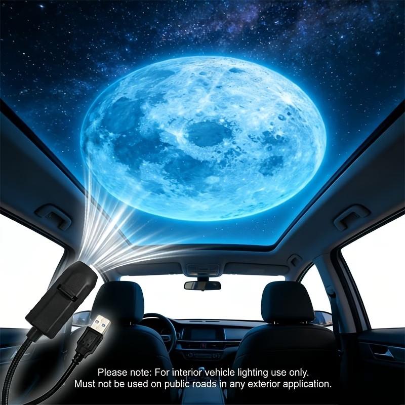 3 Interchangeable Pattern LED Planet Projector Lights, Portable LED Planet Moon Projector Light, USB LED Projector Light (360° Rotatable), Suitable for Bedroom, Living Room, Car Ceiling LED Night Light - Creative Decoration And Gifts