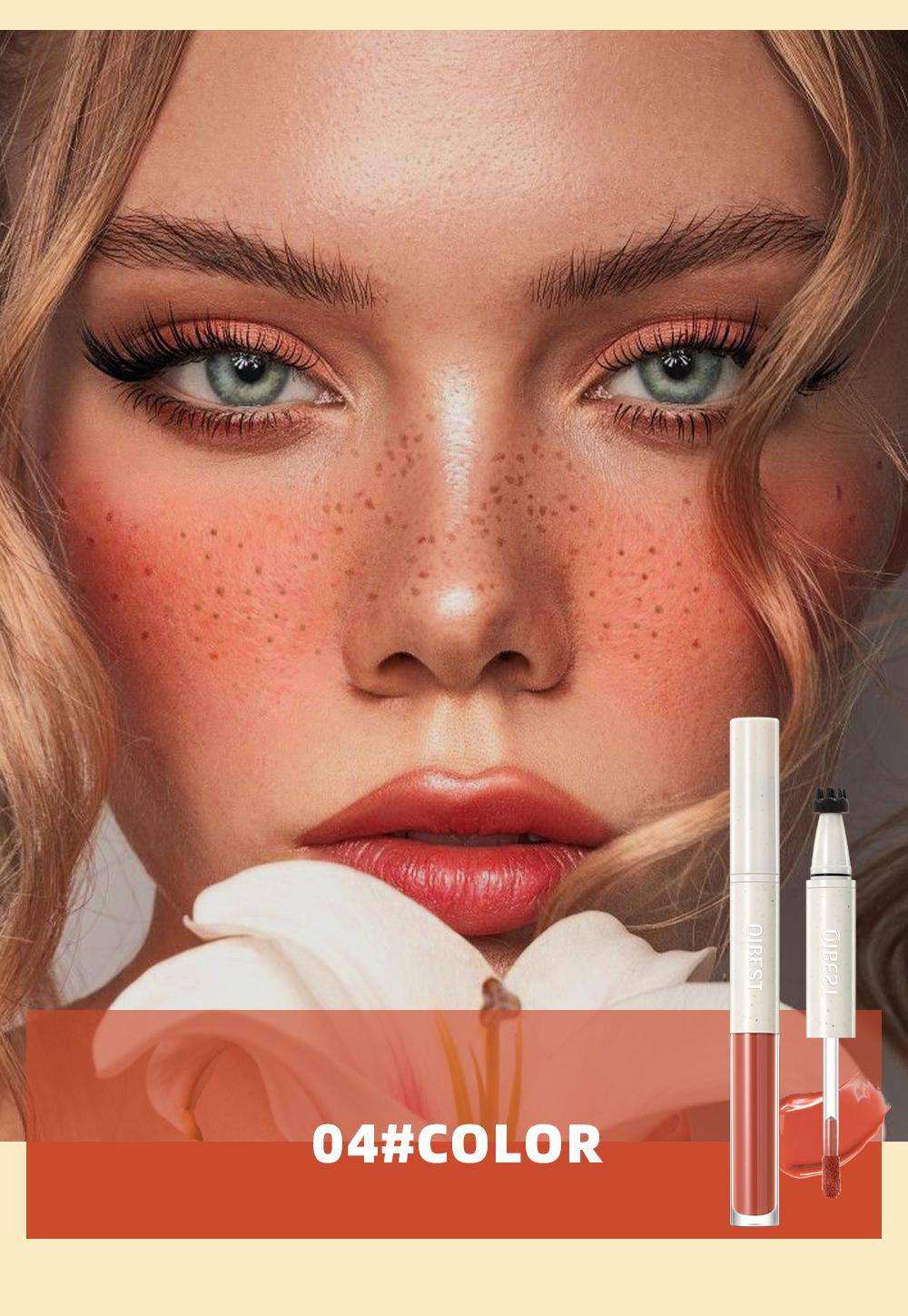 4 Shades Double Sided Freckle And Blush Makeup Pen With Smooth Application Natural Pigment Long Lasting Waterproof Sweatproof
