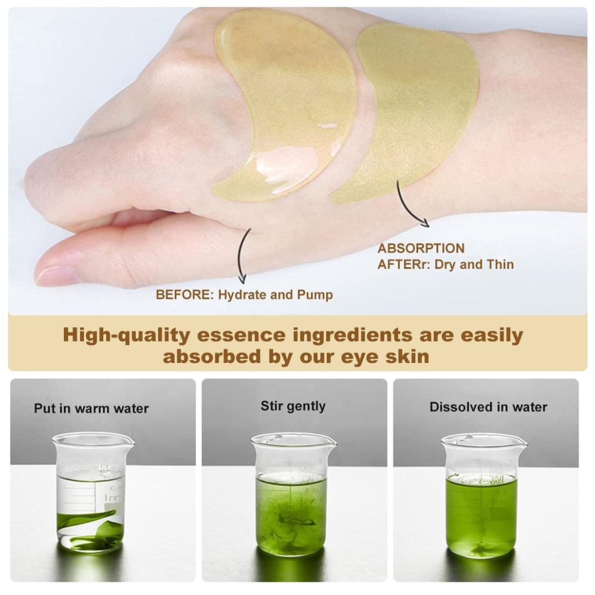 Avocado Eye Mask 60PCS, Hydrating Under Eye Patches for Dark Circles & Puffiness, Anti-Aging Eye Gel Pads, Collagen Moisturizing Eye Treatment for Wrinkles & Bags#EyeCareRoutine #SkincareEssentials #TikTokMadeMeBuyIt,Back To School