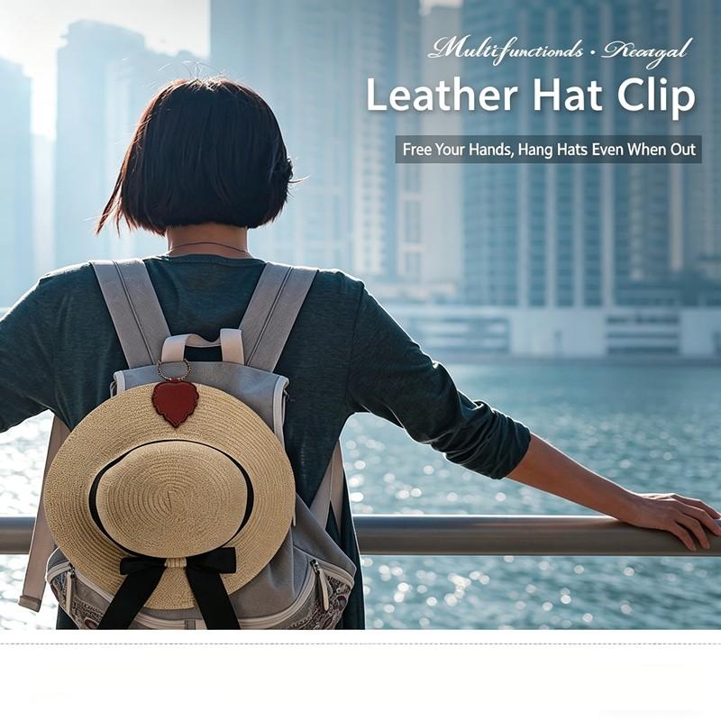 Magnetic Hat Clip Portable Travel Hat Holder, Anti-Loss Sun Hat Hook, Backpack Strap Attachment, Essential Gear for Hikers & Adventurers
