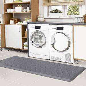 Kitchen Mat [2 PCS] Cushioned Anti-Fatigue Floor Mat, Waterproof Non-Skid Ergonomic Comfort Foam Rugs, Standing Mat for Kitchen, Floor,Office, Sink, Laundry