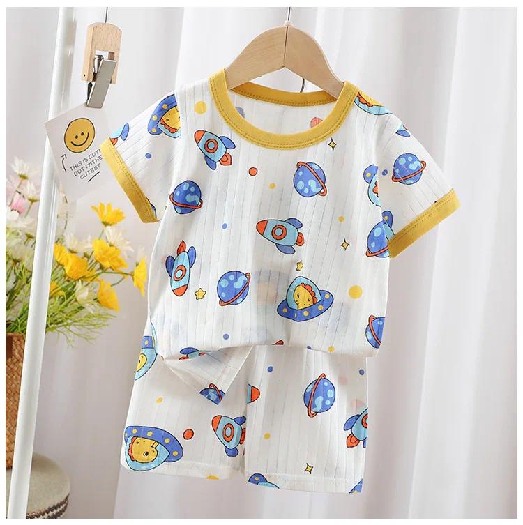 Baby Clothes New Summer Children's Clothing Children's Short Sleeved Shorts Suit Boys Girls Cotton T-shirts