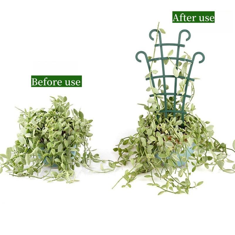Adjustable Plant Climbing Frame - Stackable, Suitable for Indoor/Outdoor Use, Durable Plastic, Plant Support Structure, Space Saving, Suitable for Potted Plants and Artificial Flowers,Plant support bracket