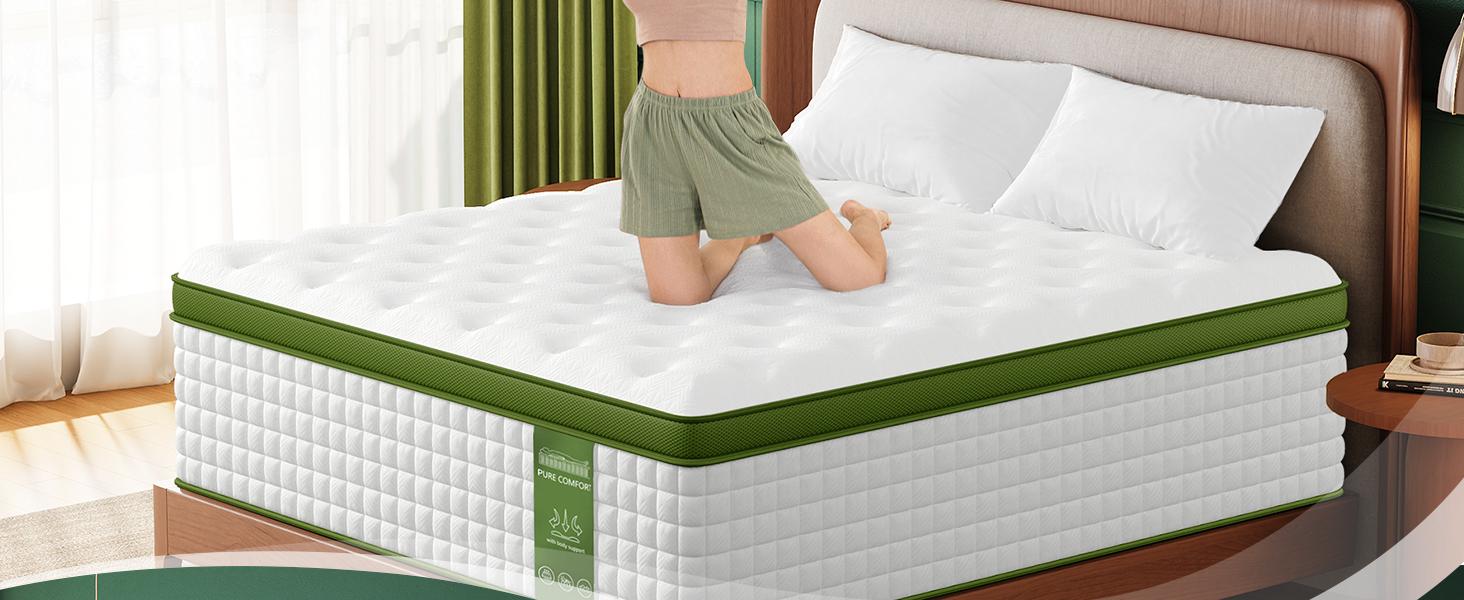 BedStory 12-14 Inch Hybrid Mattress, Full Queen King, Gel Memory Foam & Pocket Springs, Medium Firm, Pressure Relief, Motion Isolation, CertiPUR-US BedStory 12-14 Inch Hybrid Mattress, Full Queen King, Gel Memory Foam & Pocket Springs, Medium Firm, Pressure Relief, Motion Isolation, CertiPUR-US