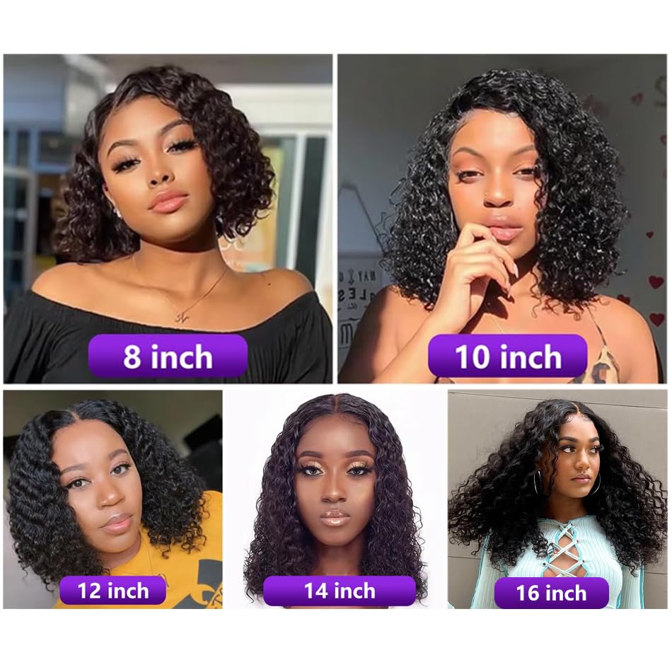 Glueless Staight Short Bob Wig 5x5 Pre Plucked Hairline Pre-Cut  Lace Wig 180% Density HD Transparent Lace Closure Wigs Human Hair for Black Women Short Straight Bob Wigs No Glue Lace Closure Wigs Beginner Friendly Gift for Girlfriend/Wife/FamilySpringtok