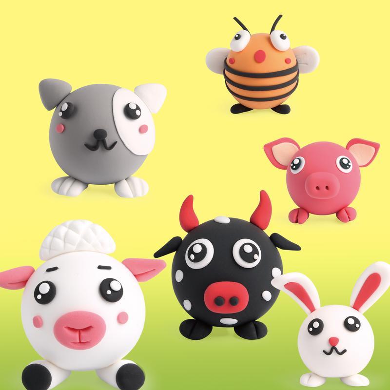 Modeling Clay for Kids DlY Starter Kits, 12/24 Color OvenBaked Model Clay, Non-Toxic, Non-Sticky, with SculptingTools, ldeal Gift,model clay