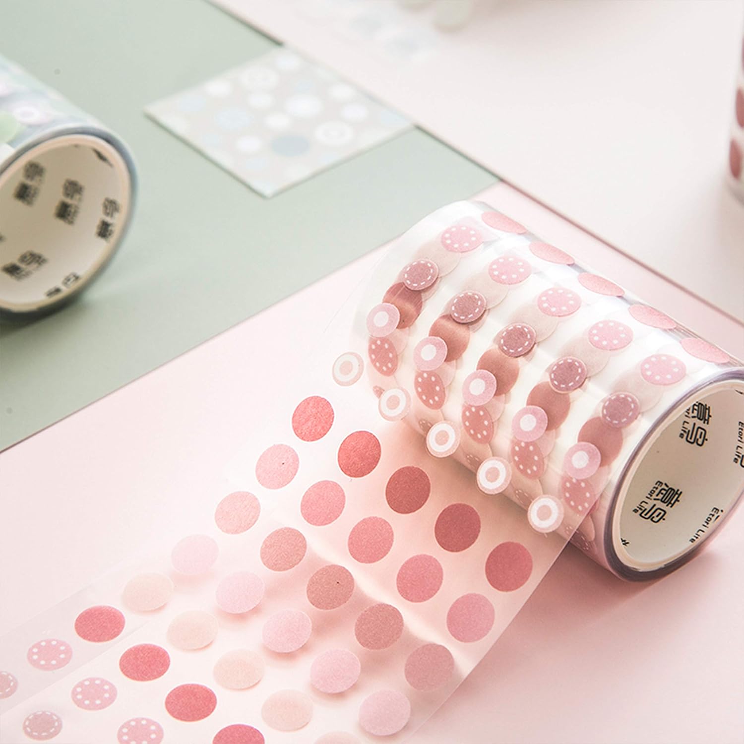 6 Rolls Circle Stickers - Colorful Circles Stickers Pack - Translucent Color Coding Dots Labels -  Color Code Sticker, for Customizing Planners  Calendar