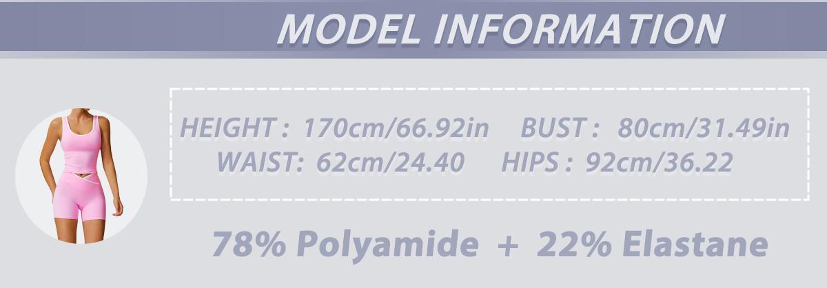 2 piece set women's patchwork high elasticity soft U-neck wide shoulder strap vest cross waist shorts yoga suit set for all seasons running, cycling, hiking, walking fashion set gym sports training Workout Running Clothes versatile vest shorts