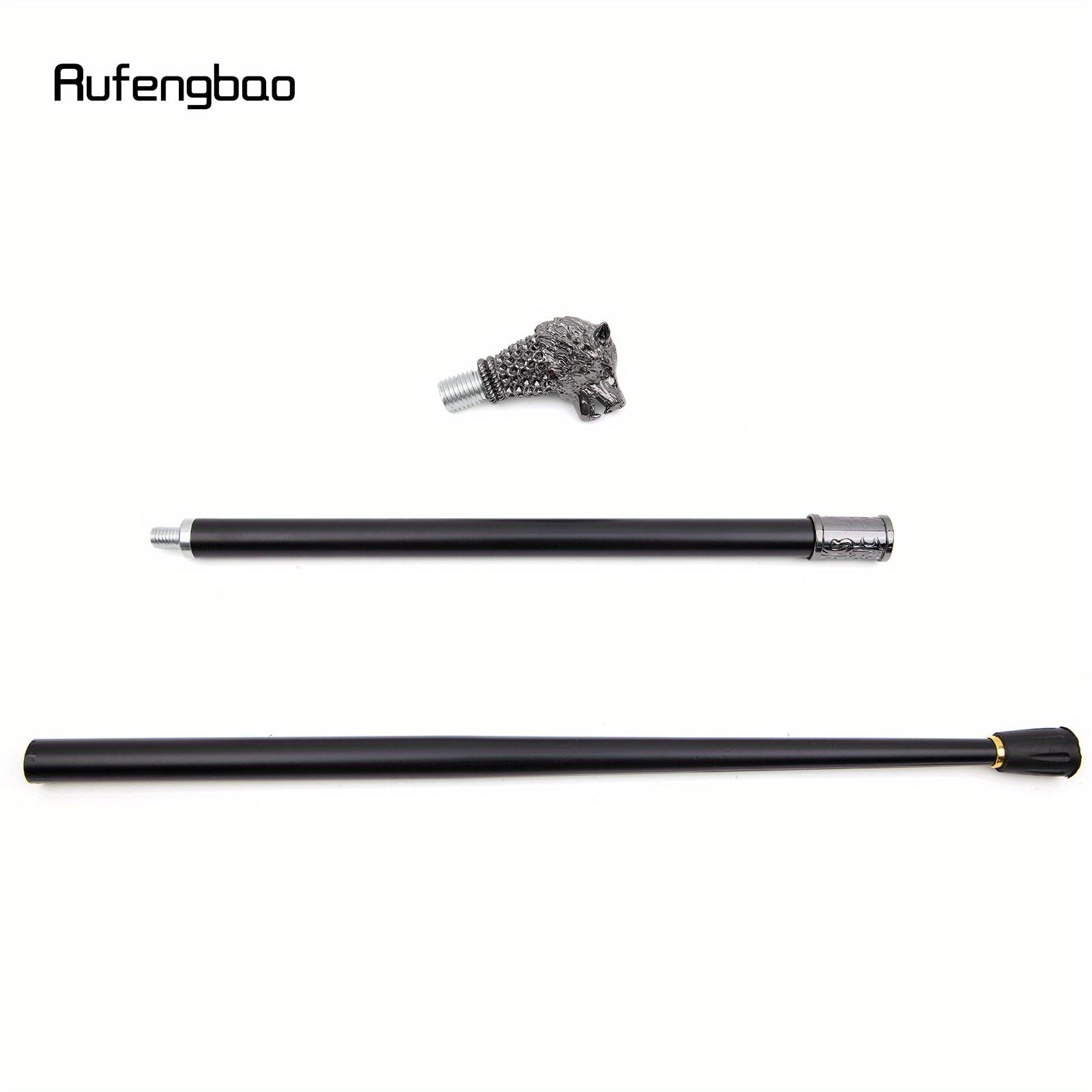 Silver Wolf Fashion Stick Decorative Stick Cospaly Vintage Party Fashionable Cane Crosier 91cm