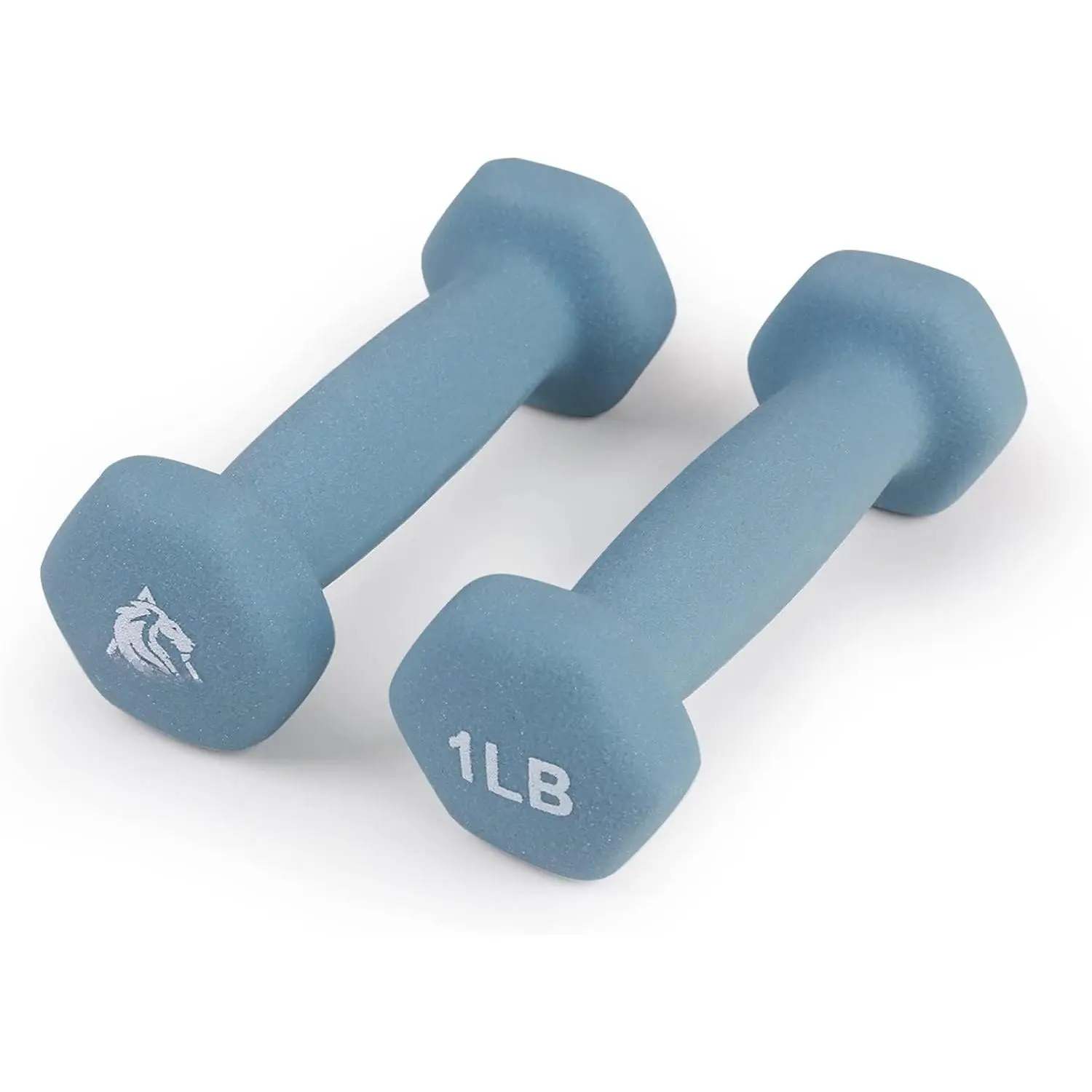 Set of 2 Neoprene Coated Dumbbell Hand Weights, Anti-Slip and Anti-Roll Hex Dumbbells in Pair for Strength , Resistance