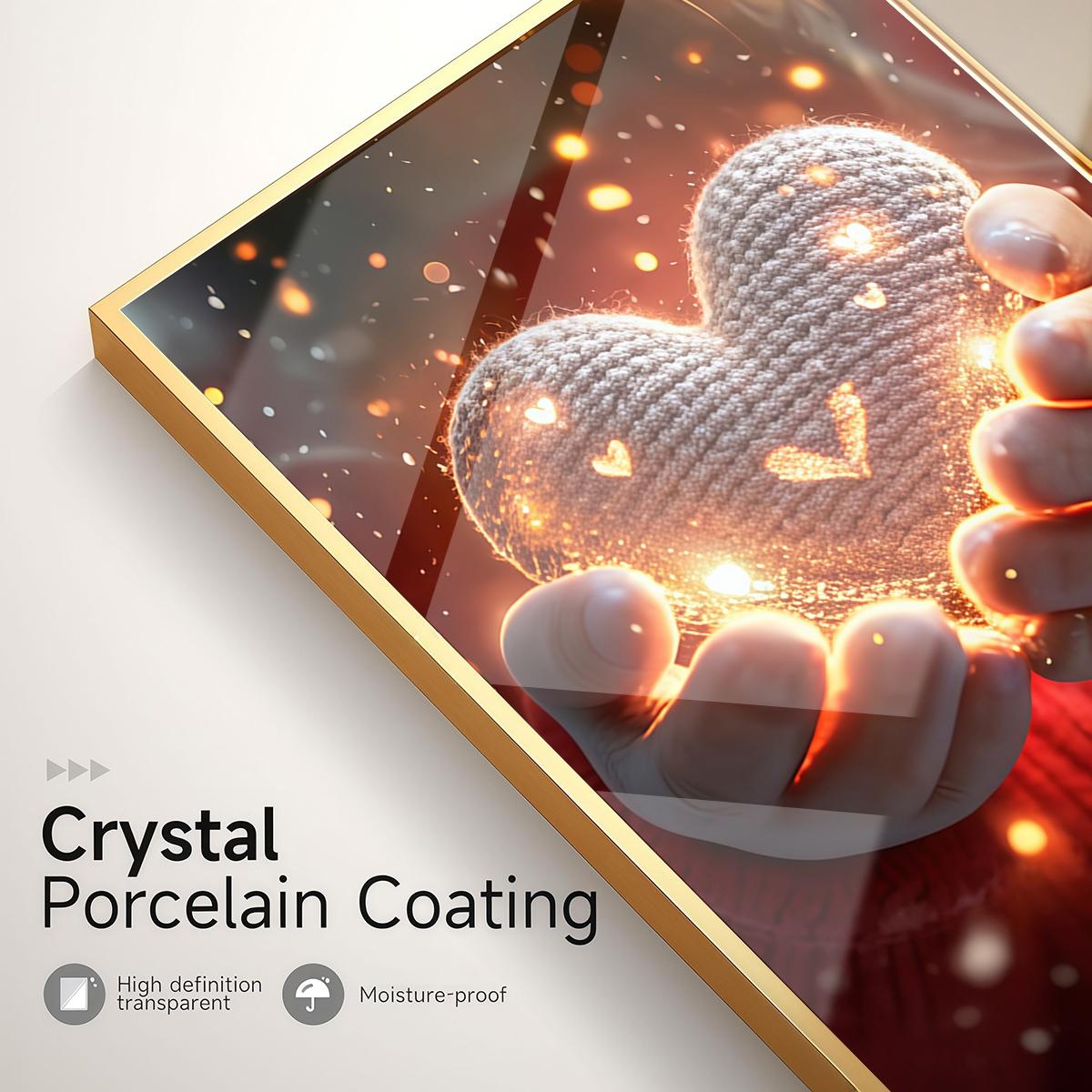 3 Counts Aluminum Alloy Framed Painting, Purple Irises And Glowing Heart Flower Art Pictures, Home Decoration For Living Room, Bedroom, Office, Restaurant, Hallway Wall Decor, Odorless Print Artwork, Luxury Perfect Gift For Friends And Family