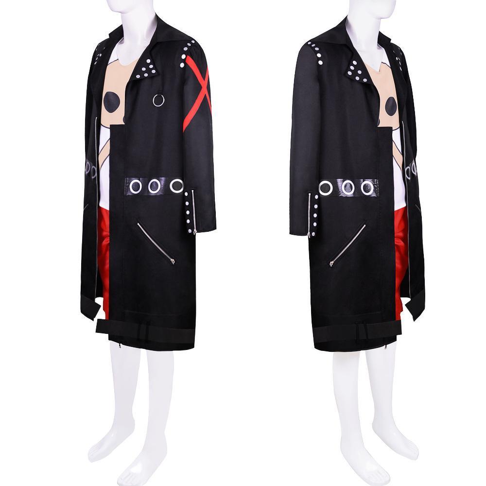 Anime Costume Film Red  Luffy Cosplay Costume Halloween Party Theater Edition Luffy Trench Pants Full Outfits