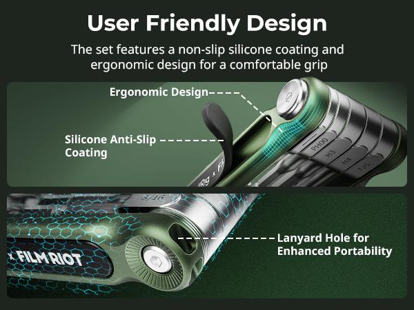 SmallRig x FILM RIOT Folding Tool Set with Screwdrivers and Hex Key Wrenches, Multiple Angle Positioning, Portable and Compact Design