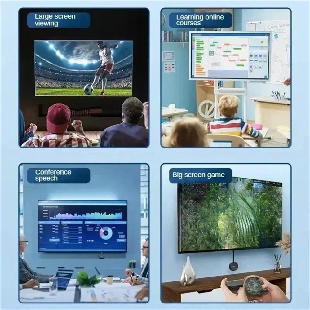 Wireless TV Stick Video Receiver Portable 1080P TV HD WIFI Dongle Adapter For Android/iOS TV Box Computer Live Screen Projector
