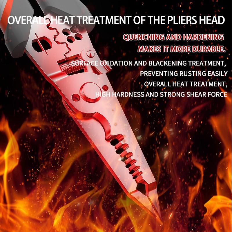 Professional  Wire Stripper Tool, Stripping Cutting Crimping Pliers,  Multi-Function Wire Tool for Electricians Industrial Home, Hand Tools