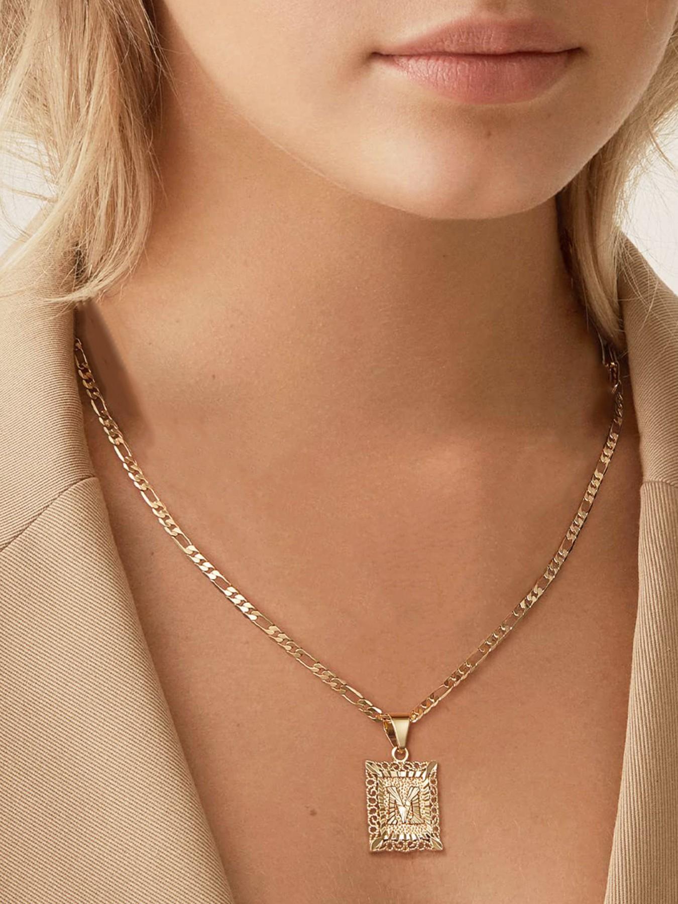 Initial Letter Pendant Necklace, Unisex Initial Jewelry, Unique Gift for Graduation, Fashionable Statement Piece, A-Z Letters Available