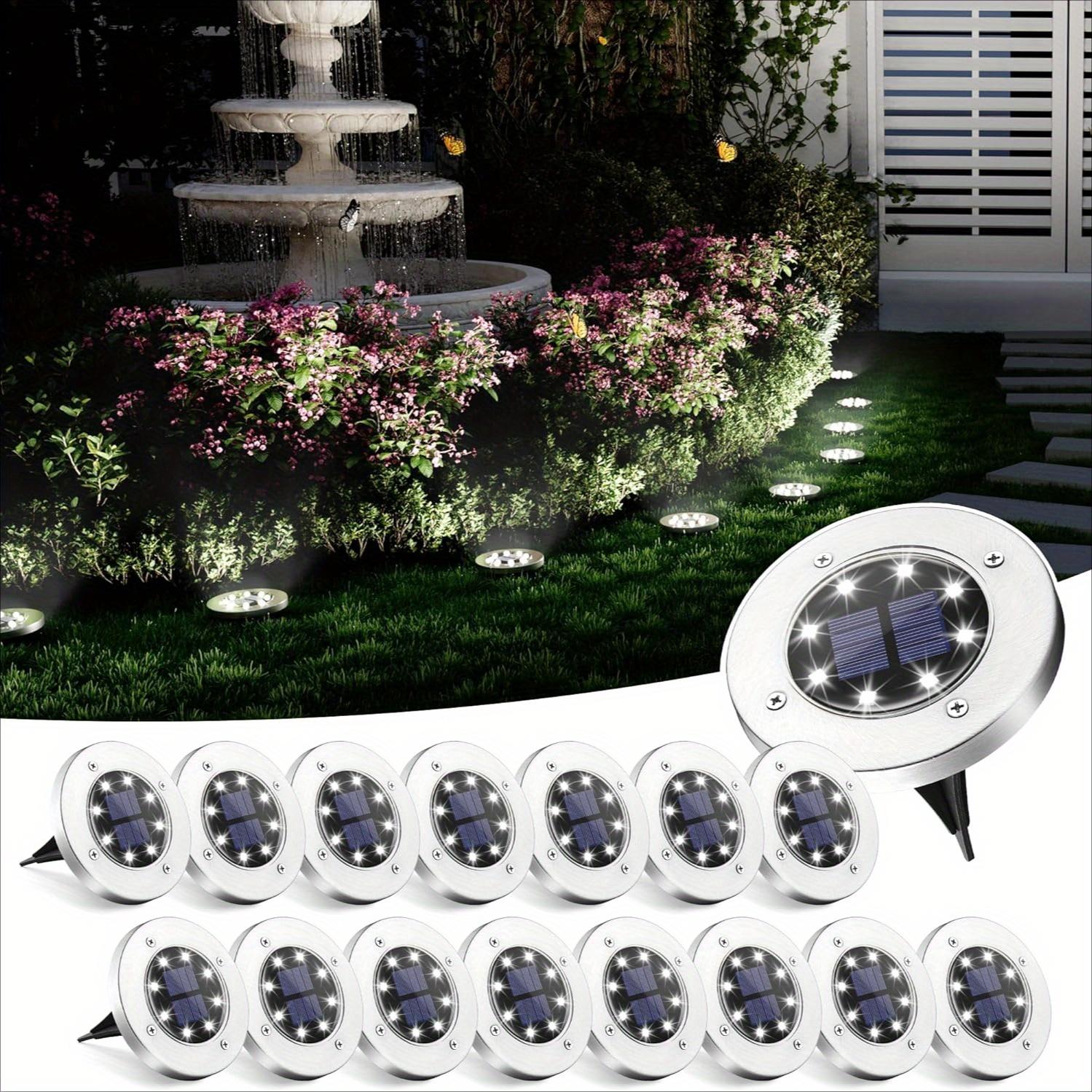 Hoodink Solar Lights for Outside,12 Pack Solar Lights Outdoor Waterproof, Solar Garden Lights Landscape Lighting for Patio Pathway Lawn Yard Deck Driveway Walkway, Cold White Hoodink Solar Lights for Outside,12 Pack Solar Lights Outdoor Waterproof, Solar Garden Lights Landscape Lighting for Patio Pathway Lawn Yard Deck Driveway Walkway, Cold White