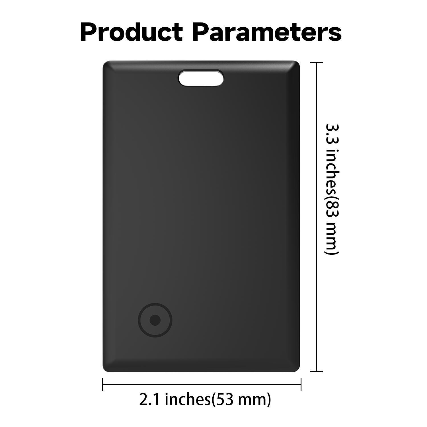 MFi Certified Bluetooth Wallet Tracker Card with Keyhole Slot, FindMy Sync GPS Trackers for Wallet/Keys, iOS-Only Locator, 5-10 Year Long-Lasting Battery Phone Accessory, Ideal Mothers' Gifts, Tools And Gadgets, Cool Mom Gadgets