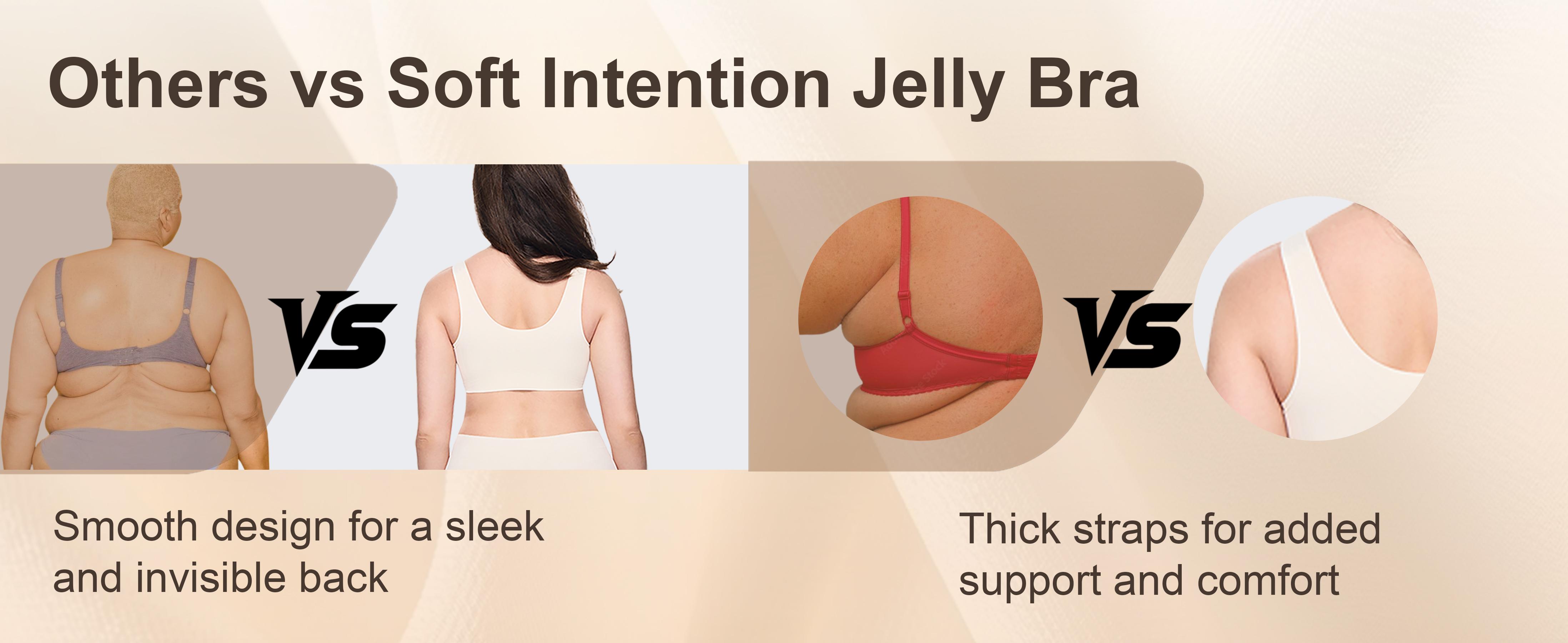 Soft Intention Women's Seamless Bra Wireless Soft Bralette Full Coverage Push Up T-shirt Comfortable Everyday Wear Supportive Sports Bra