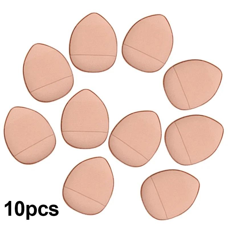 Creamy Makeup Sponge Set, 10 Pcs Mini Foundation Applicator Kit, Portable Finger Brush Storage Box, Compact Beauty Tool