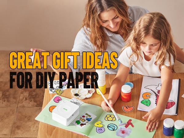 Mini Sticker Printer-2 Inch Bluetooth Thermal Pocket Printer,Inkless Portable Printer for School Notes,Photos, Memos,Lists,Gifts,Journals