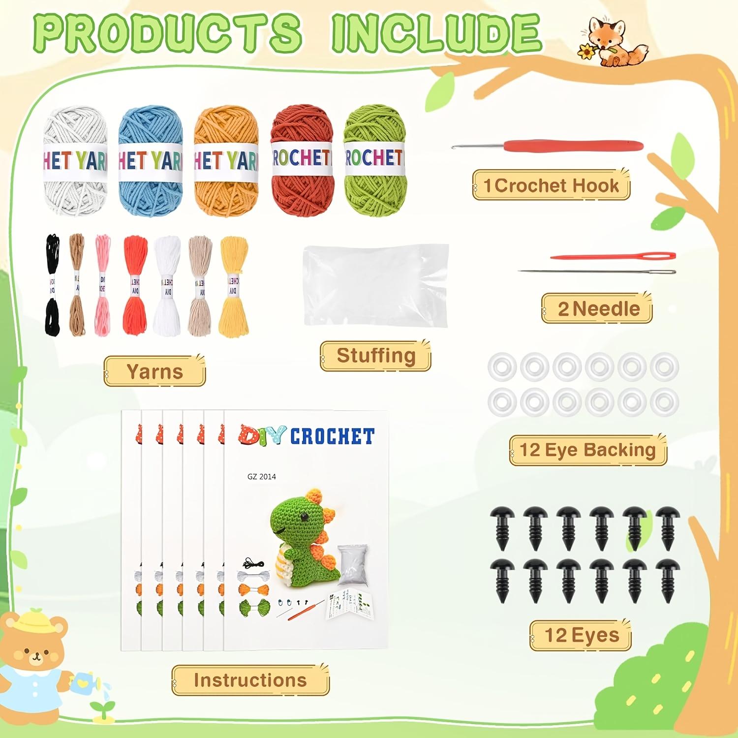 This 8-piece crochet kit is perfect for beginners.It includes a complete set of crochet tools, progressive patterns, and video tutorials.Suitable for adults, women, and men looking to start crochet.