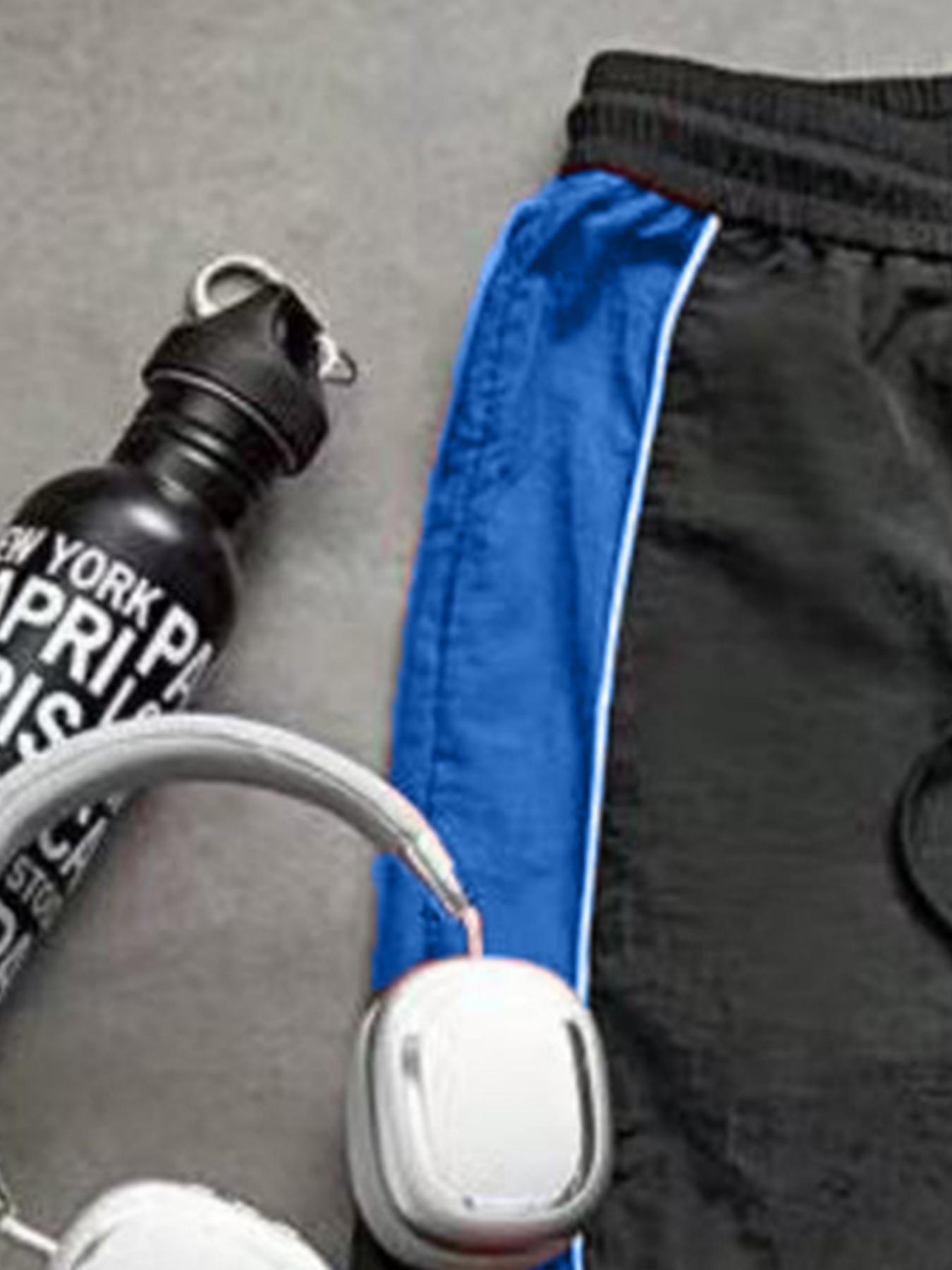 New Men's Casual Sports Pants, Loose Fit, Elastic Cuff, Fashionable Print, Nylon Fabric, Lightweight, Perfect for Daily Wear, Sports Bottoms