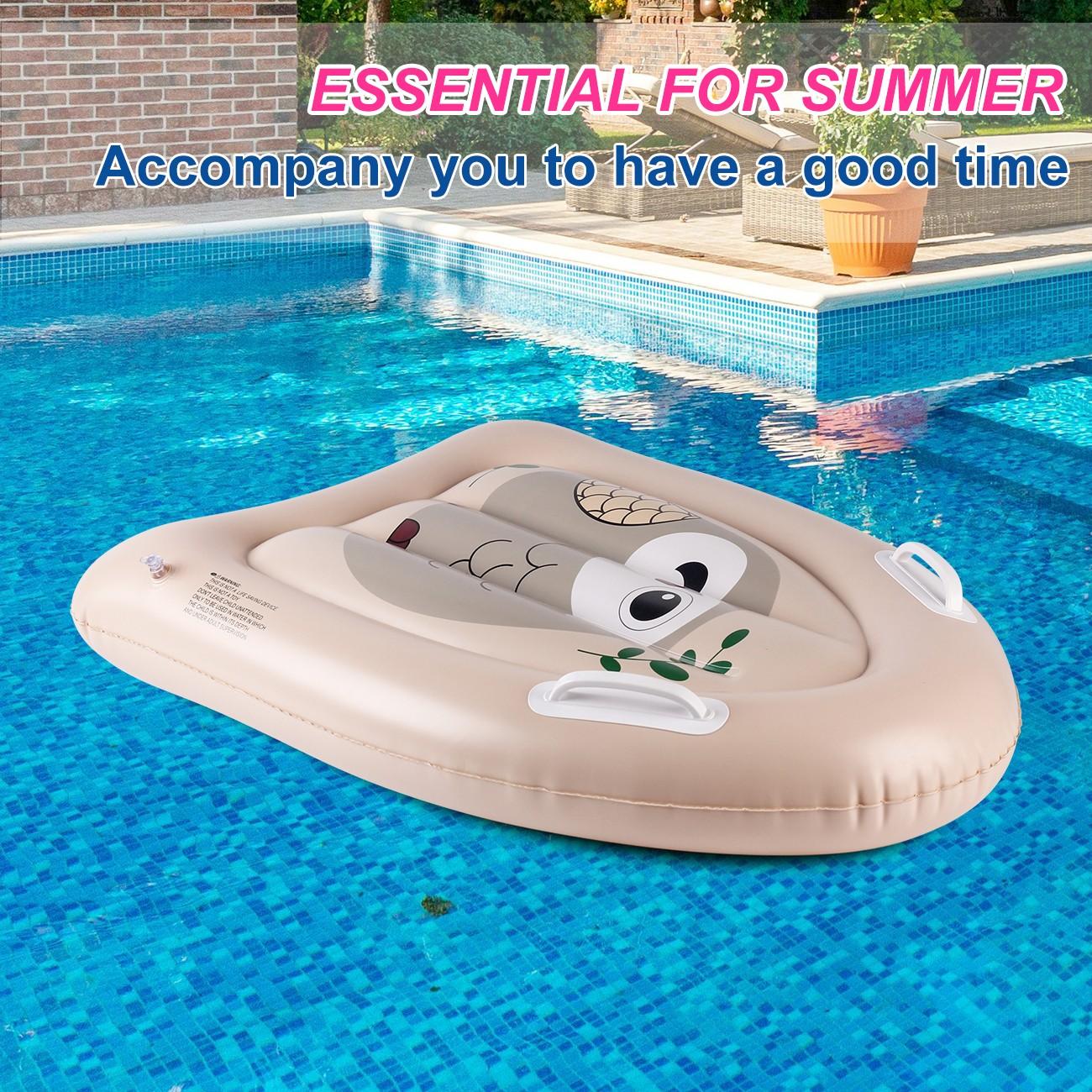 Inflatable Beach Skateboard with Handle, Inflatable Surf Board for Beach and Pool, Perfect for Water Sports and Fun Activities