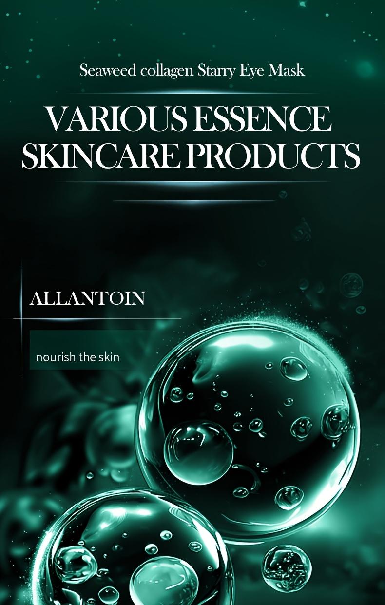 60pcs SADOER Collagen Gel Eye Mask for Dark Circles & Wrinkles - Seaweed Collagen Star-Shaped Patches, Sensitive Beige ('s Use), Hydrating Gel Patch to & Eye Wrinkles, Gel-Based Under-Eye