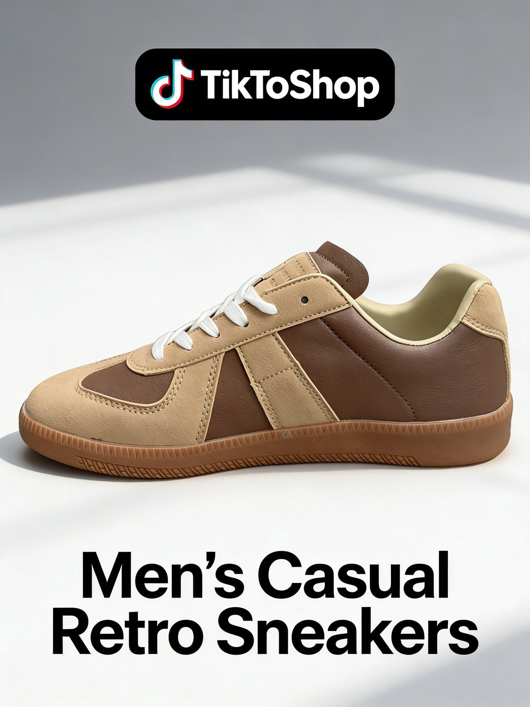 Unisex Retro German Trainer Sneakers Comfortable Lace Up Casual Athletic Shoes for Daily Wear Running Fitness