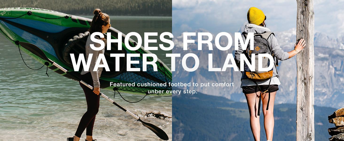 KOLILI Women's Lightweight Quick Drying Water Shoes for Swimming, Beach Sports, Kayaking, Diving & Outdoor Activities Barefoot Watershoes