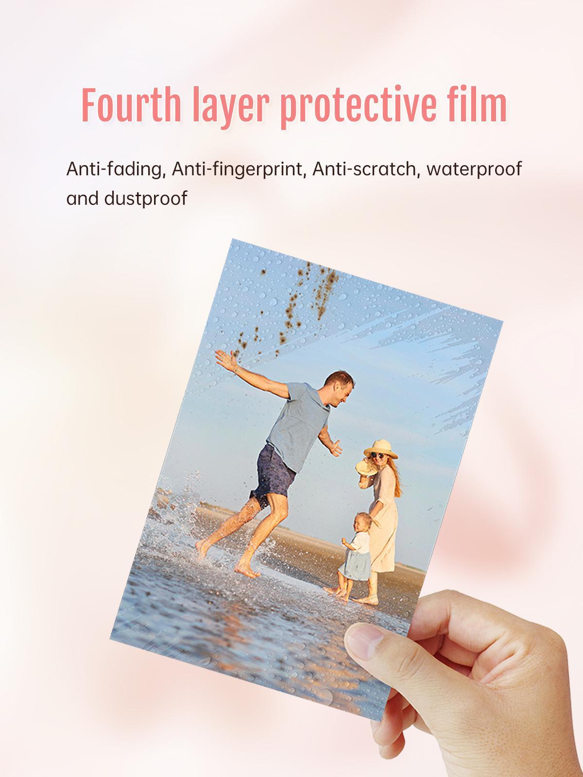 Hanin 4x6" Photo Paper & Ribbons Set for CP4100/CP6000 (216 Sheets + 4 Cartridges) – High-Quality Thermal Transfer Refill Kit