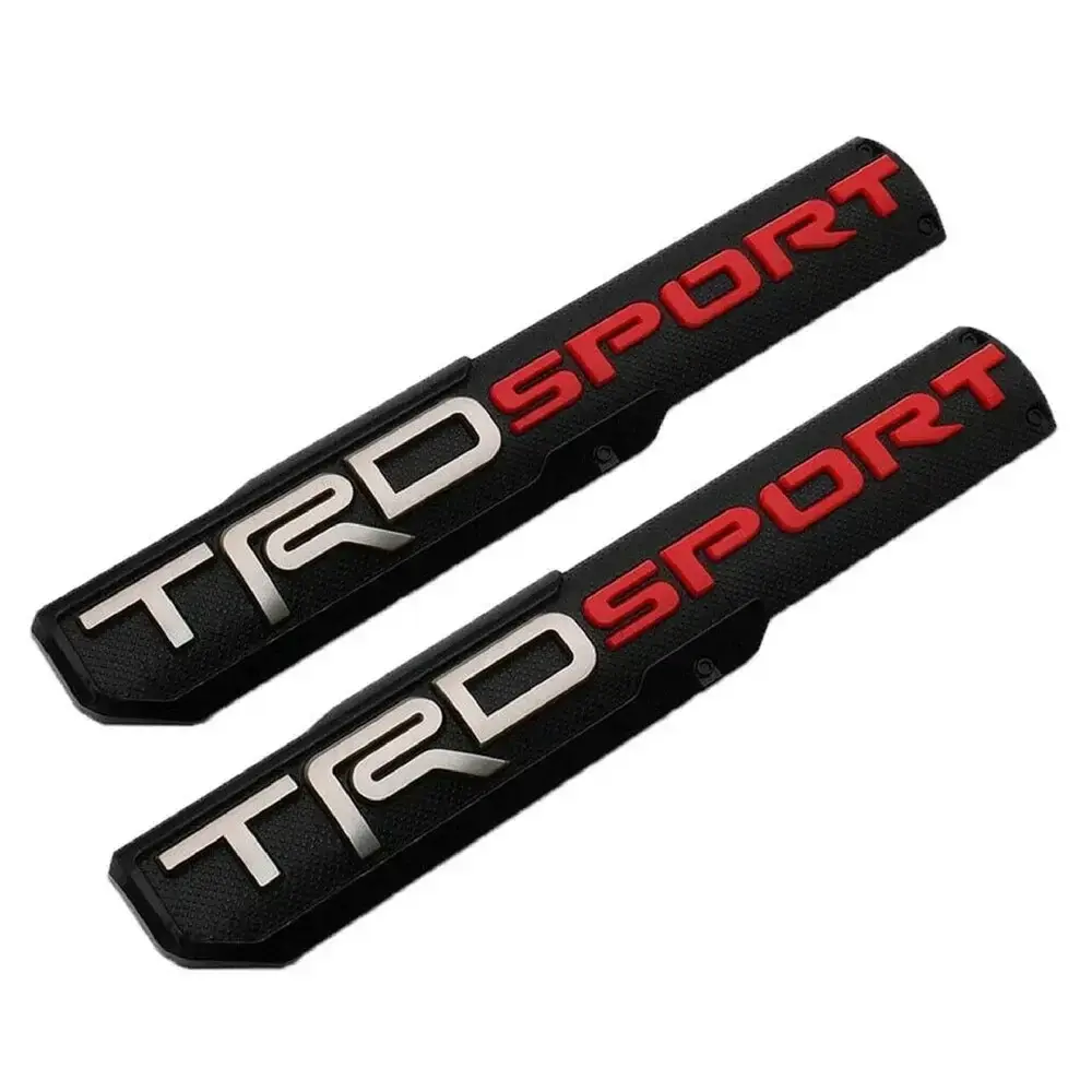 2pcs  3D TRD SPORT Fender Emblem Badge for Toyota Tundra 2014-2021, Raised ABS Side Marker Truck Exterior Accessories