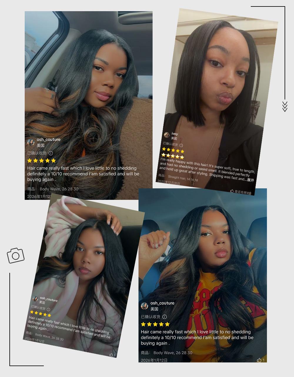 Ishow Bone Straight Hair Bundles/Body Wave Human Hair Bundles P4 27 Highlight Hair Bundles 30Inch Quick Weave Extensions 4*4/2*6Lace Closure With Human Hair 95-100G/Bundle #Summervibes