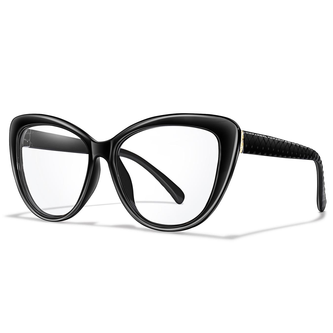 Fashion Cat Eye Reading Glasses with Case and Gift Packaging, Unisex PC Frame, Fda Registered, Single Pack, Reading Eyeglasses, Stylish Old Age Eyewear