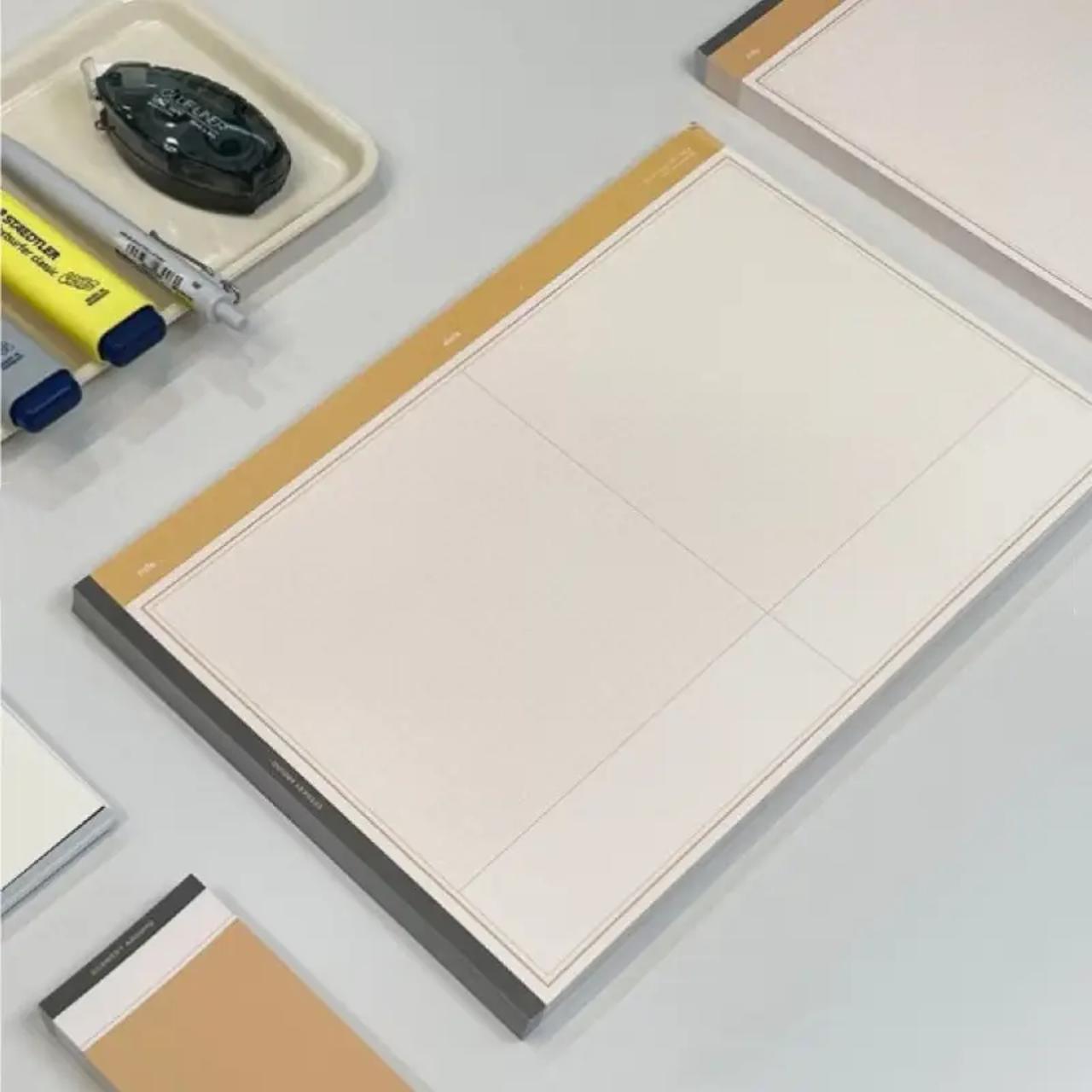 B5 Notebook Set with Lined & Grid Pads – 30 Sheets Each, Tearable Pages, Minimalist Aesthetic, Organized Notebook, Math Notebook, Studygram Stationery, Office Stationery Supplies – Perfect for Students, Office Notes, School & Work Planning